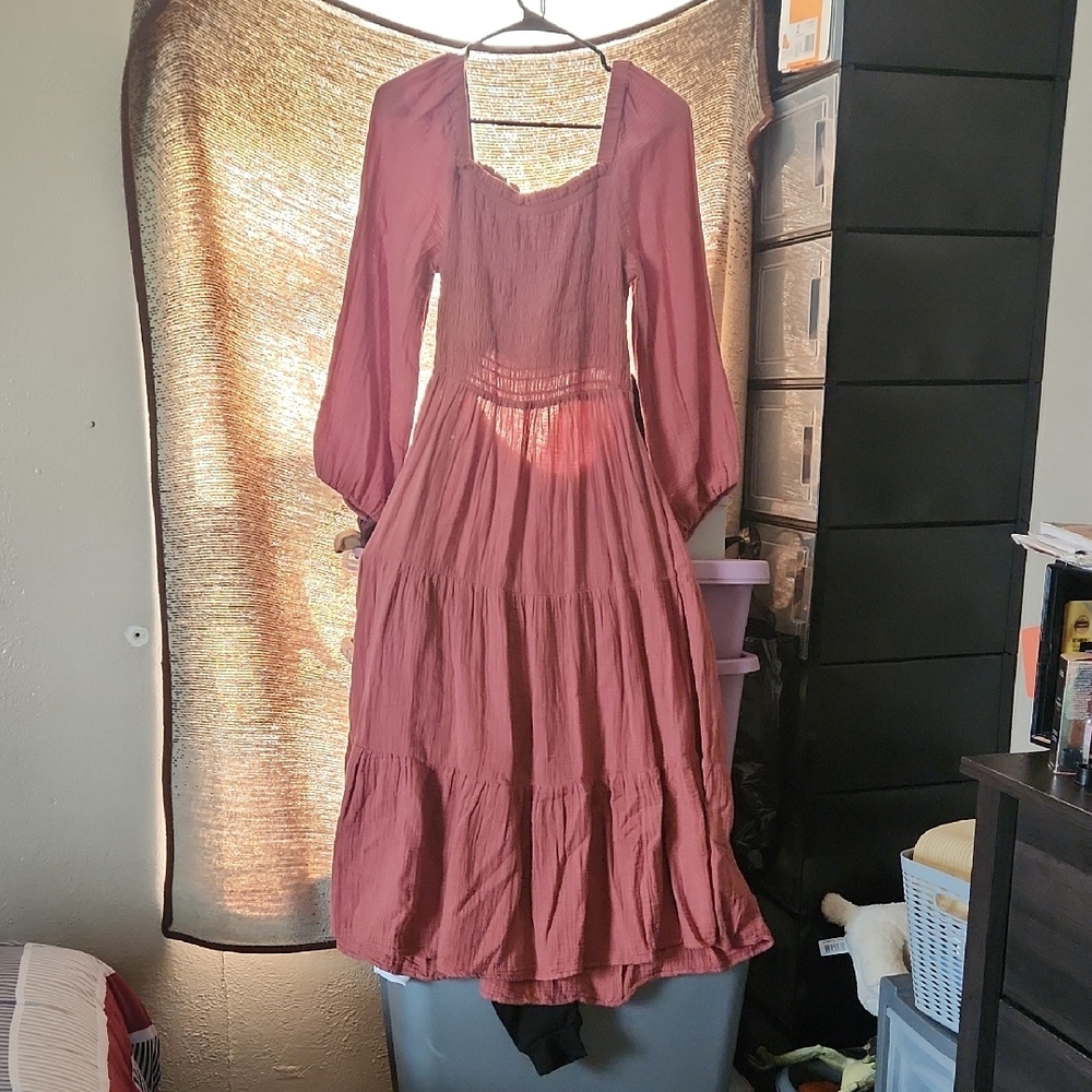 beachlunchlounge Mauve Long Sleeve Dress